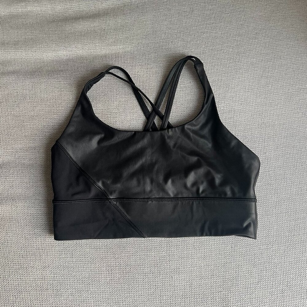 Lululemon Energy Bra Long Line *Special Edition Cire - Size 10 - Black